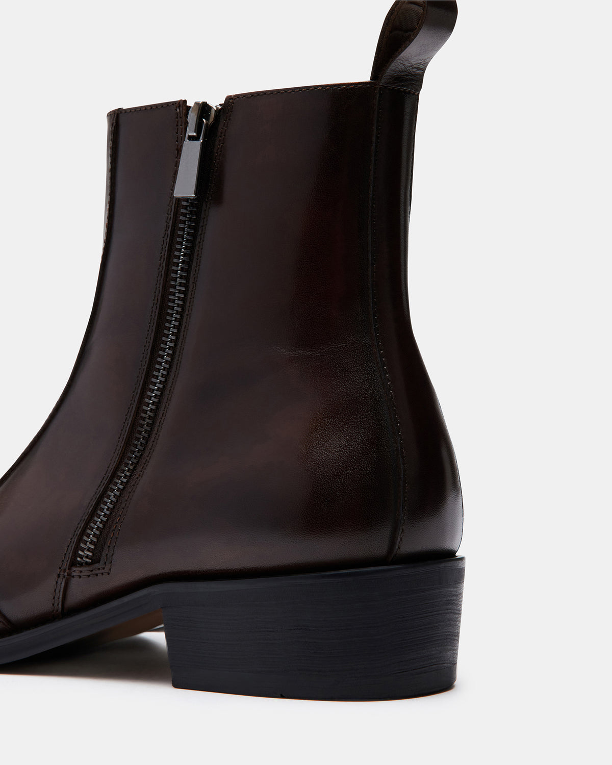 HAYNES Brown Leather Men's Ankle Boot