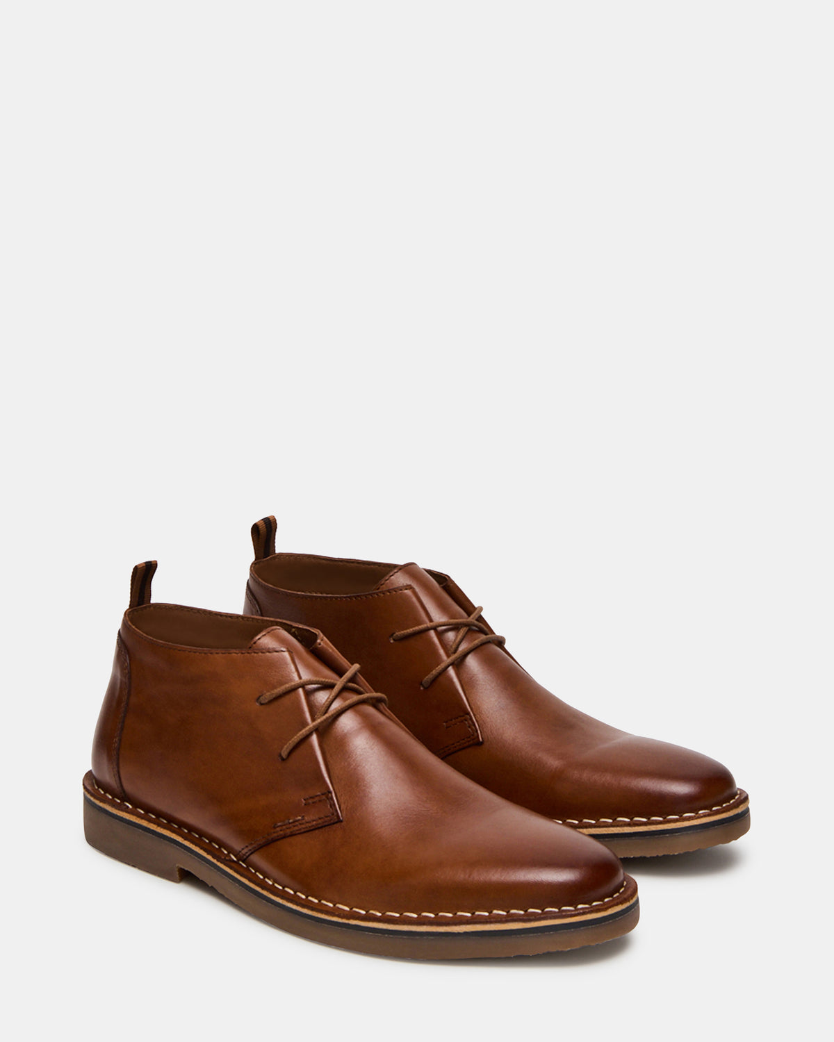 HARROS Tan Leather Men's Ankle Boots