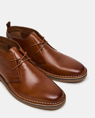 HARROS Tan Leather Men's Ankle Boots