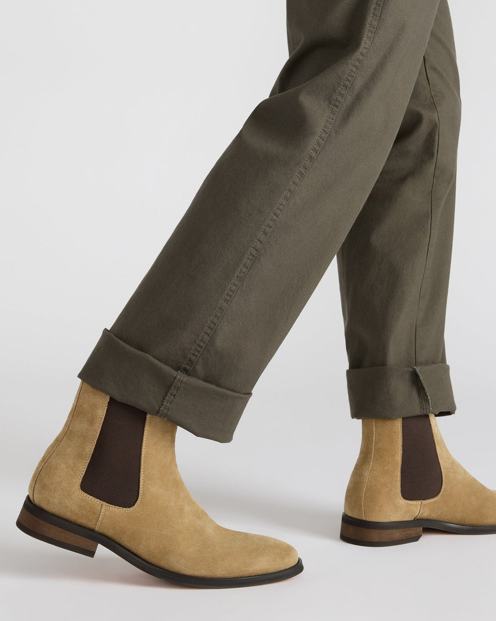 ALDAIR Taupe Suede Chelsea Men's Ankle Boot