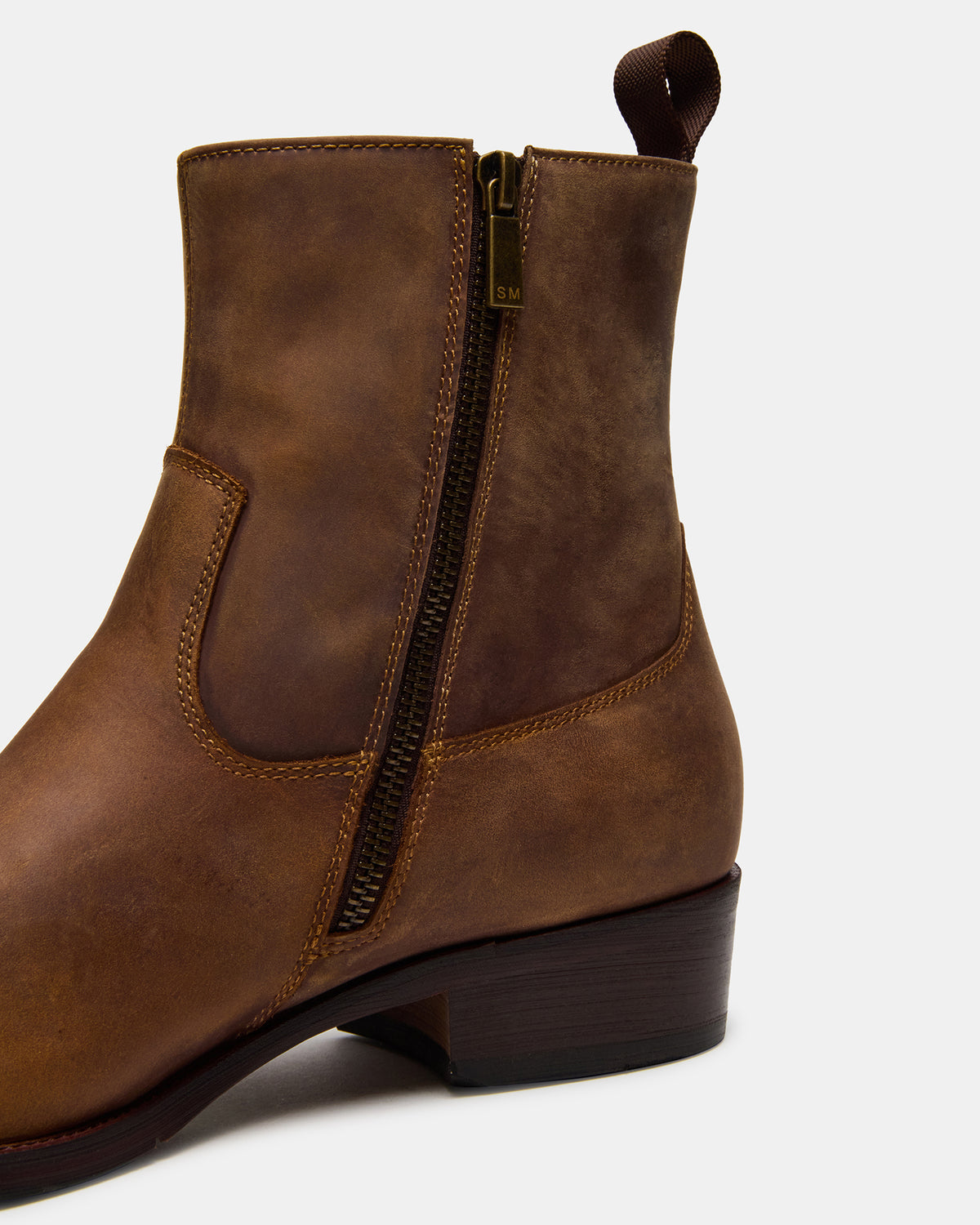 HENDRIK Tan Leather Men's Ankle Boot