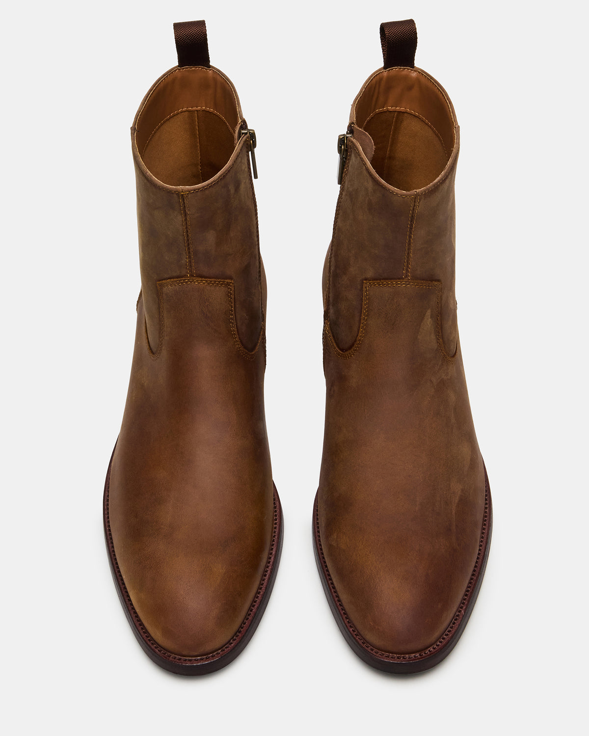 HENDRIK Tan Leather Men's Ankle Boot