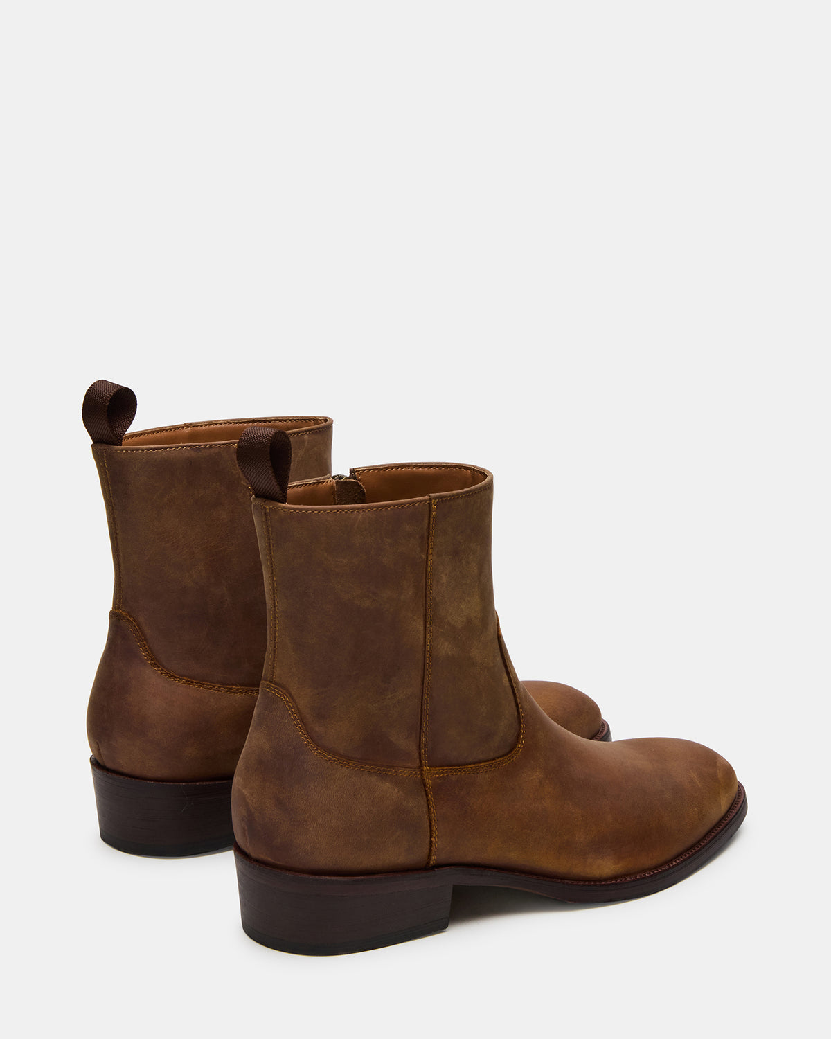 HENDRIK Tan Leather Men's Ankle Boot