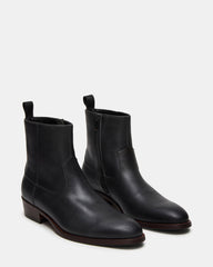 HENDRIK Black Leather Men's Ankle Boot