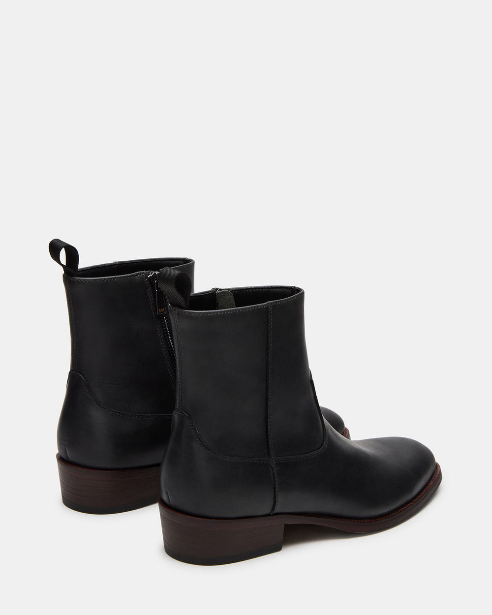 HENDRIK Black Leather Men's Ankle Boot