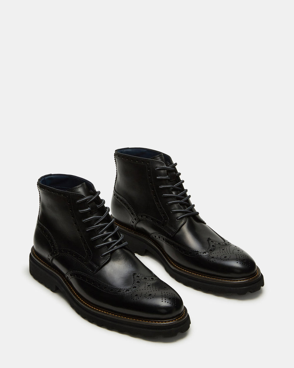 KODA Black Leather Lace-Up Men's Ankle Boot