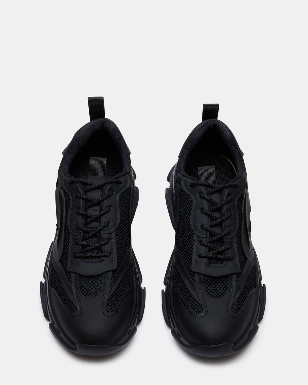 POSSESS Black Low-Top Lace-Up Men's Sneaker