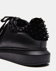 FROSTING Black Velvet Men's Low-Top Lace-Up Sneaker