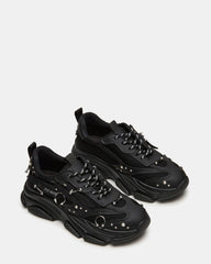 PIERCED Black Low-Top Lace-Up Men's Sneaker