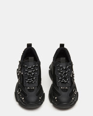 PIERCED Black Low-Top Lace-Up Men's Sneaker