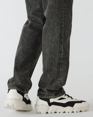 PACE Black/White Low-Top Lace-Up Men's Sneaker