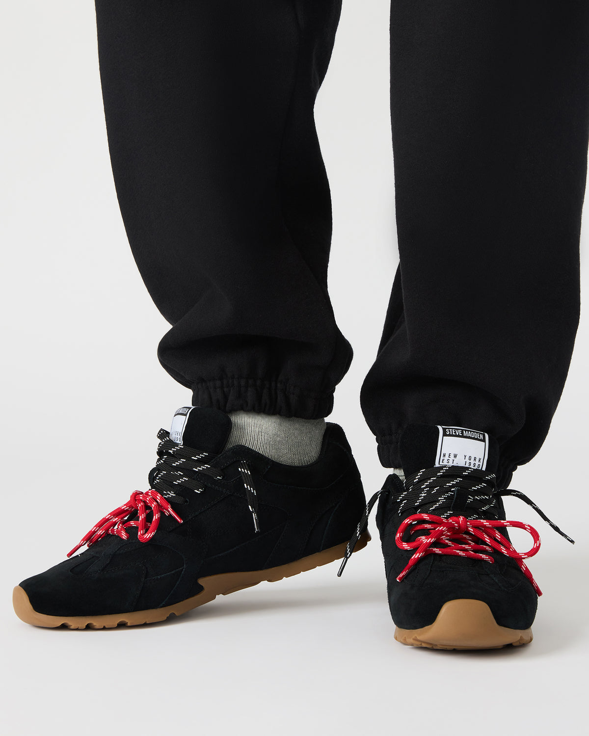 MIDAS Black Multi Low-Top Lace-Up Men's Sneaker