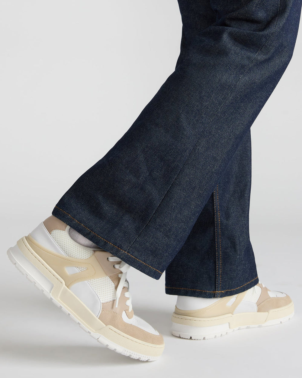 SANCHEZ White Multi Low-Top Lace-Up Men's Sneaker