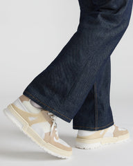 SANCHEZ White Multi Low-Top Lace-Up Men's Sneaker