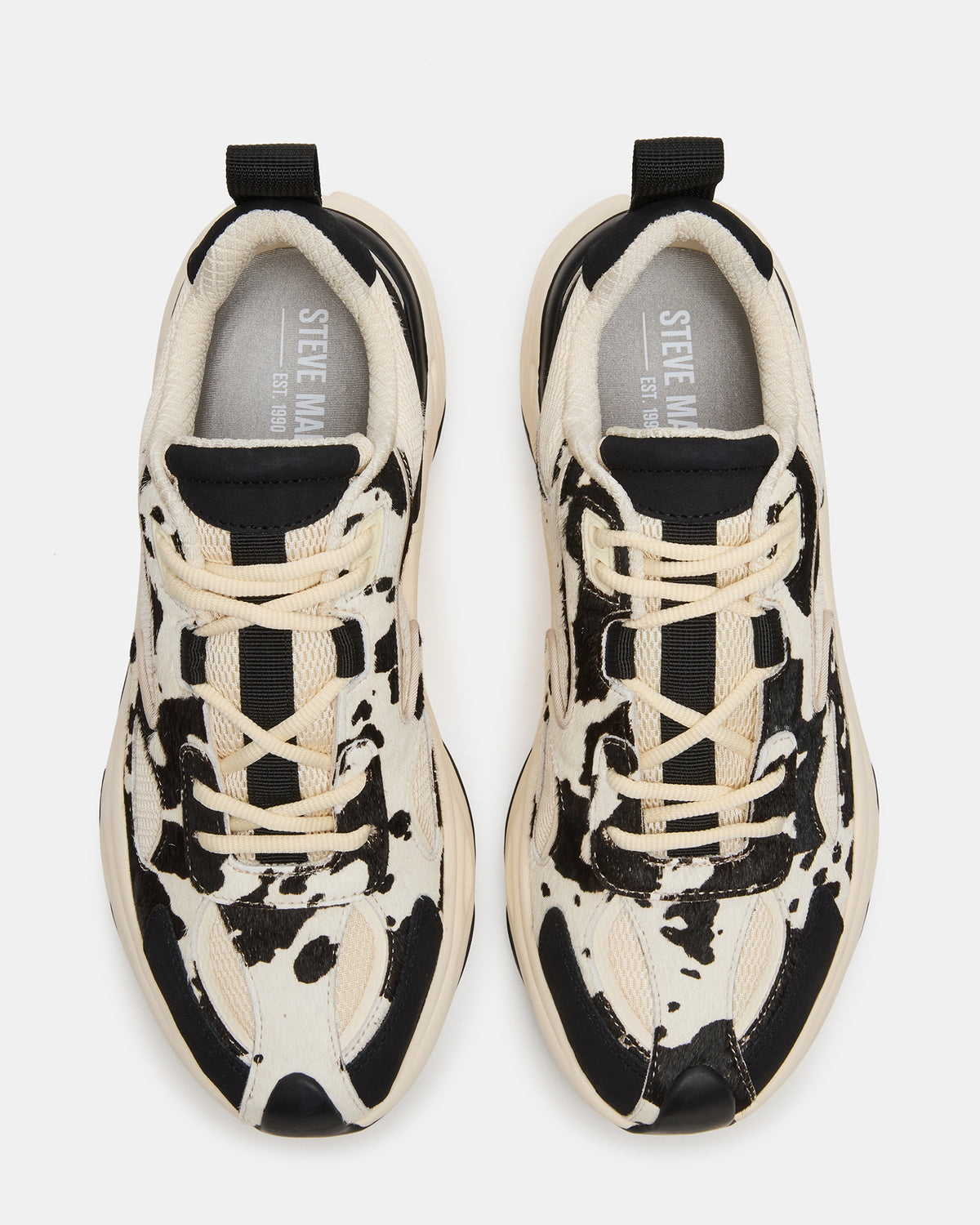 SALVADOR Black/White Low-Top Lace-Up Men's Sneaker