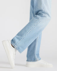 BONDD White Leather Low-Top Men's Sneaker