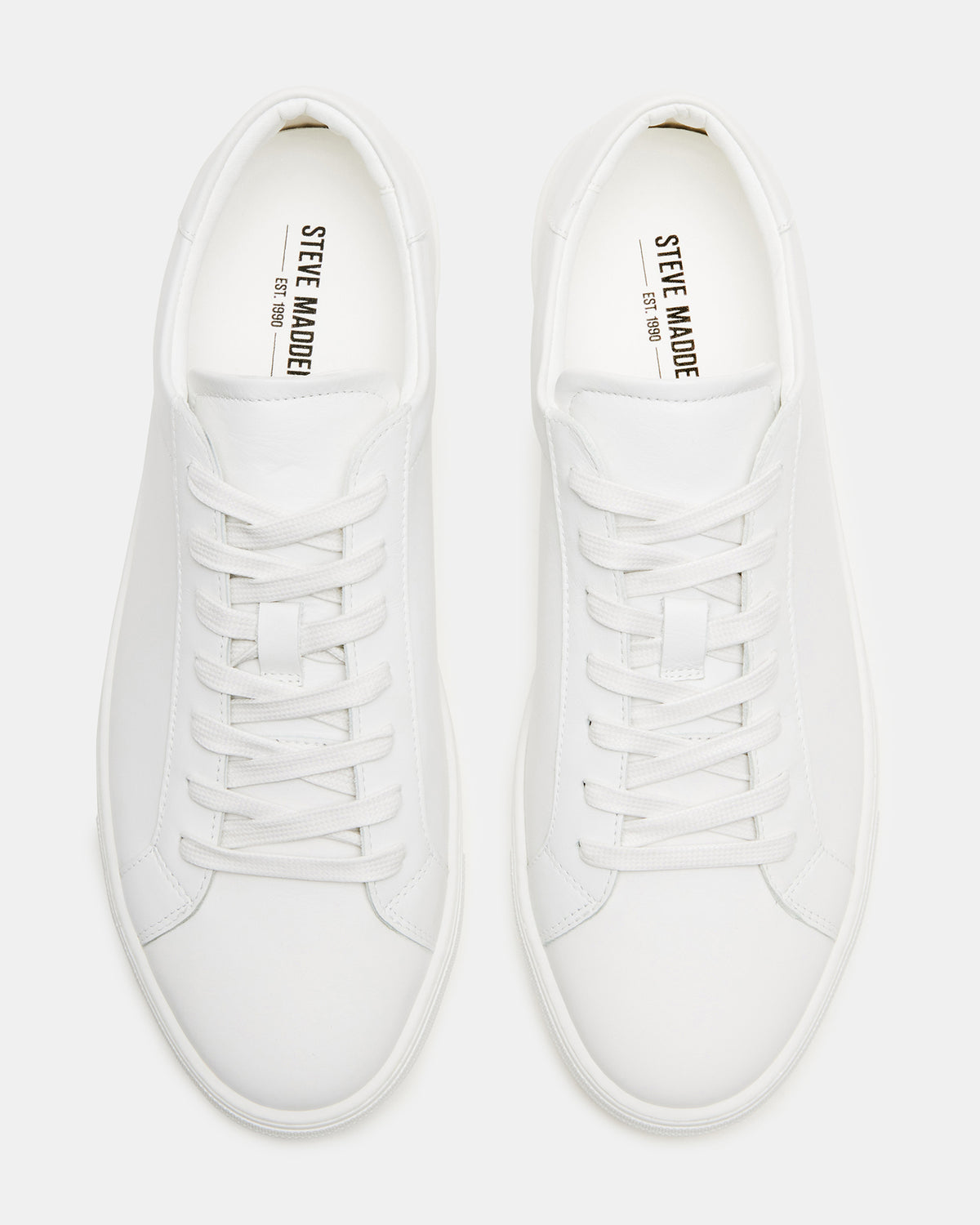 BONDD White Leather Low-Top Men's Sneaker