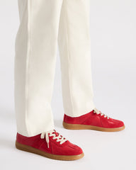 DIXON Red Low-Top Panel Men's Sneaker