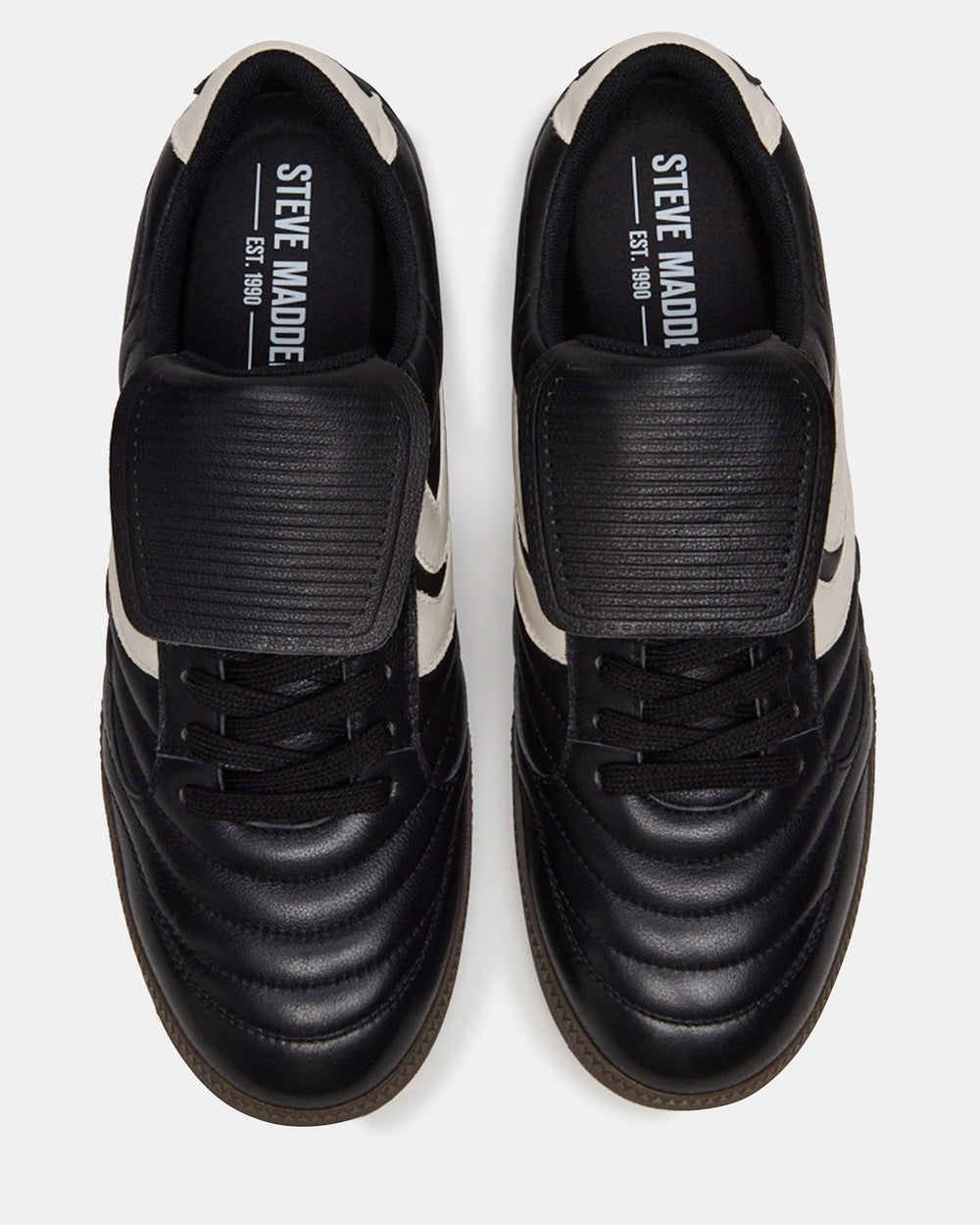 JANOS Black Leather Low-Top Lace-Up Men's Sneaker