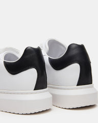 MINOU White/Black Low-Top Lace-Up Men's Sneaker