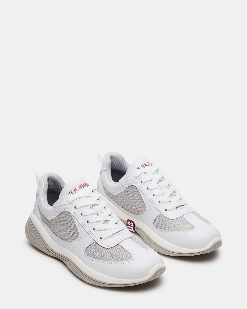 PICOLO White Low-Top Lace-Up Men's Sneaker