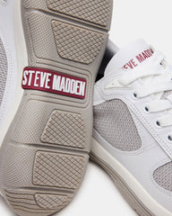 PICOLO White Low-Top Lace-Up Men's Sneaker
