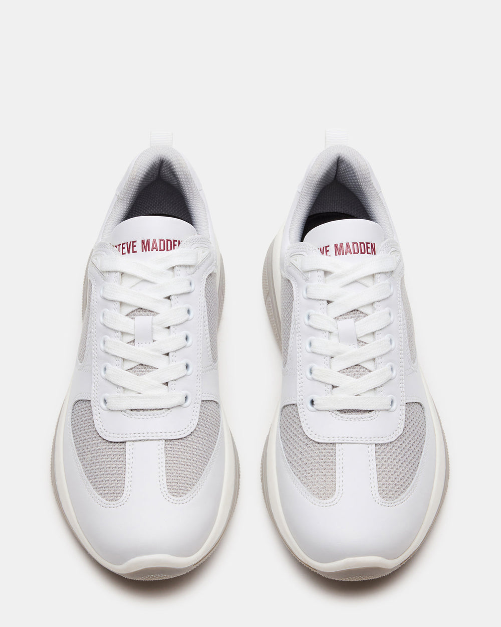 PICOLO White Low-Top Lace-Up Men's Sneaker