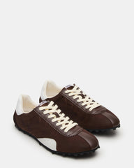 PUZZLE Brown Low-Top Lace-Up Men's Sneaker
