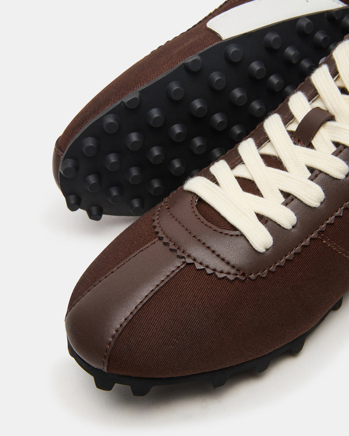 PUZZLE Brown Low-Top Lace-Up Men's Sneaker