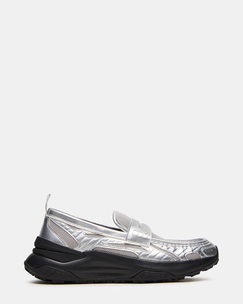 PARRISH Silver Low-Top Slip-On Men's Sneaker