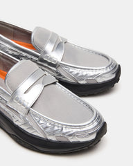 PARRISH Silver Low-Top Slip-On Men's Sneaker