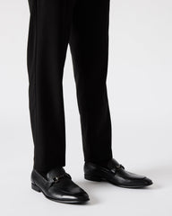 JAYSHAN Black Leather Men's Dress Loafer
