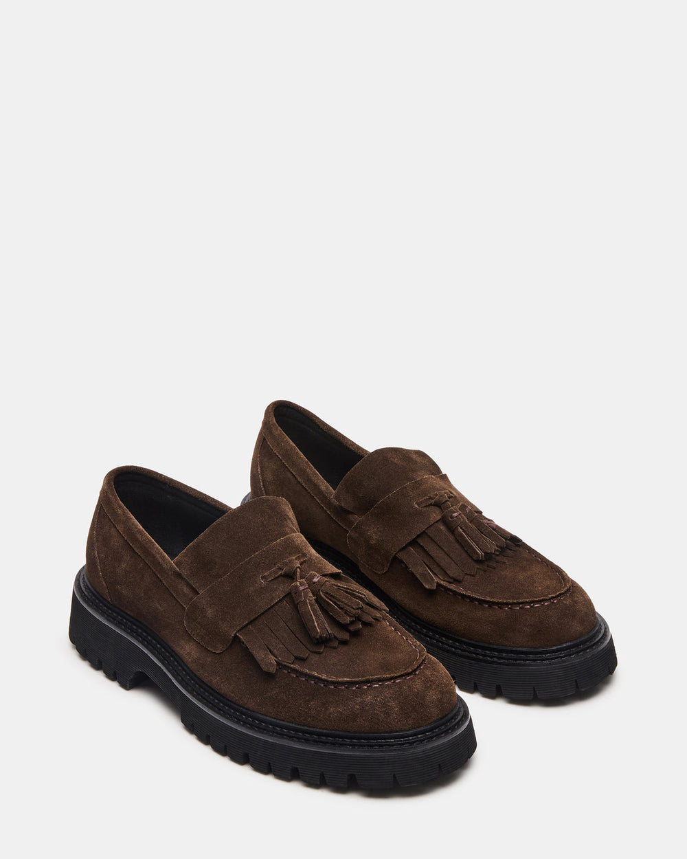 ZEV Brown Suede Lug Sole Dress Men's Loafer