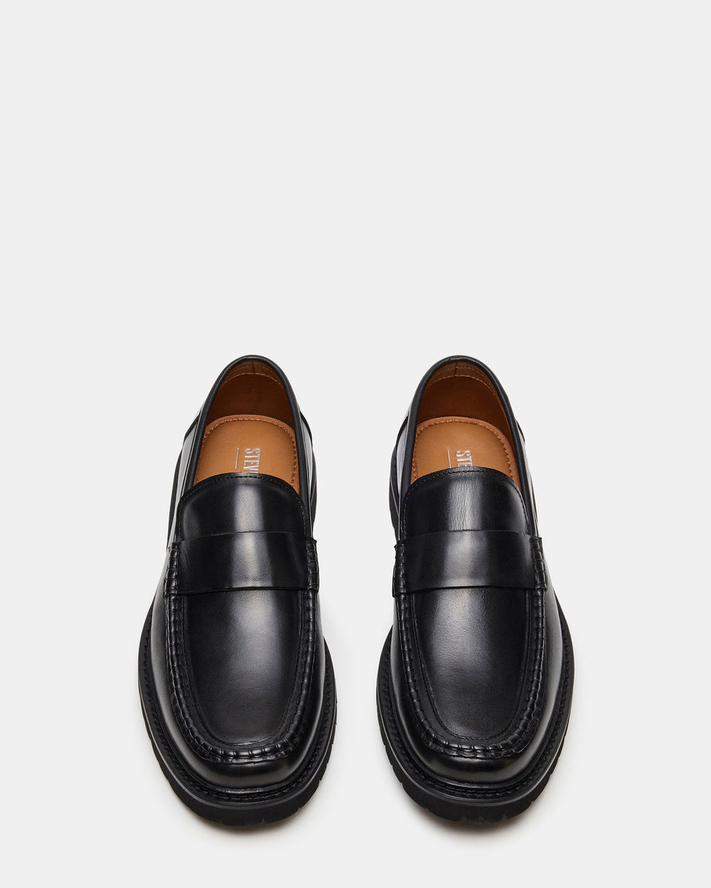 BRODIE Black Slip-On Lug Men's Loafer