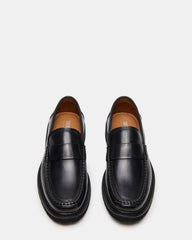 BRODIE Black Slip-On Lug Men's Loafer