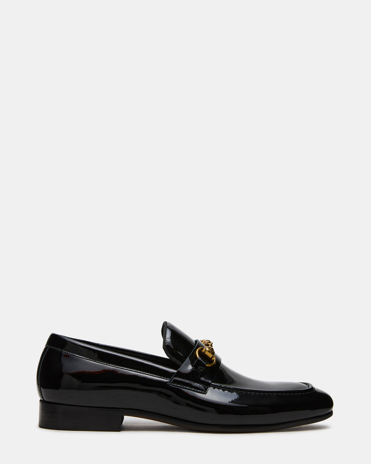 JAKIRO Black Patent Slip-On Dress Men's Loafer