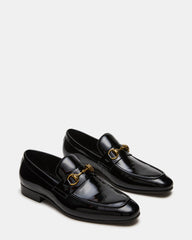 JAKIRO Black Patent Slip-On Dress Men's Loafer