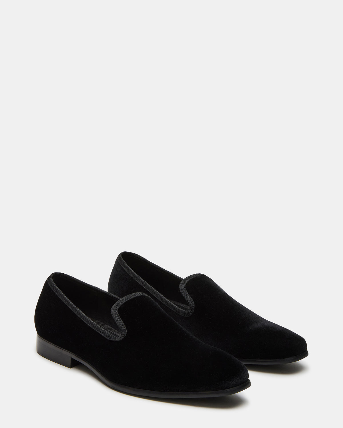 BANNOCH Black Velvet Men's Slip-On Loafer