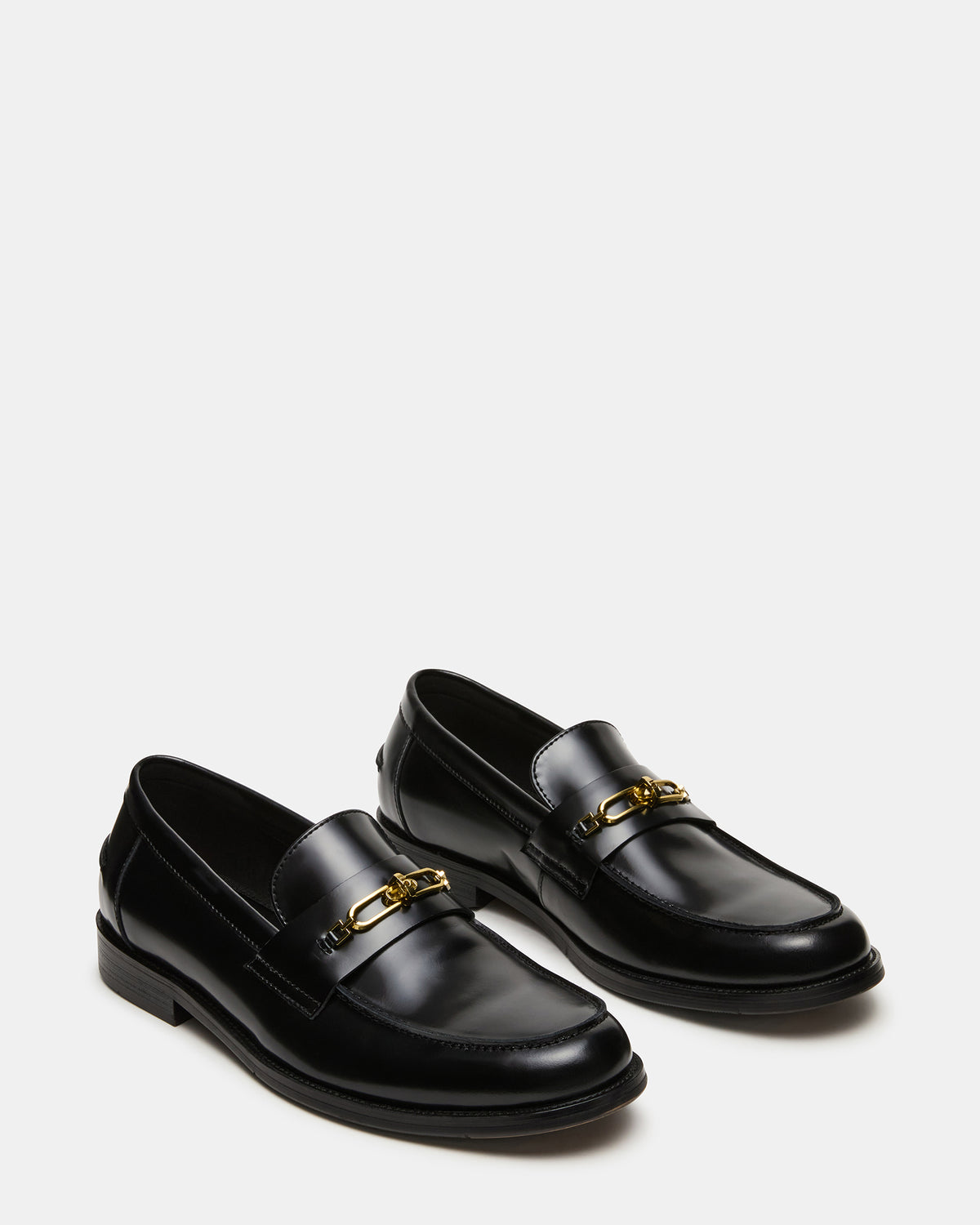 NEVINN Black Slip-On Dress Men's Loafer
