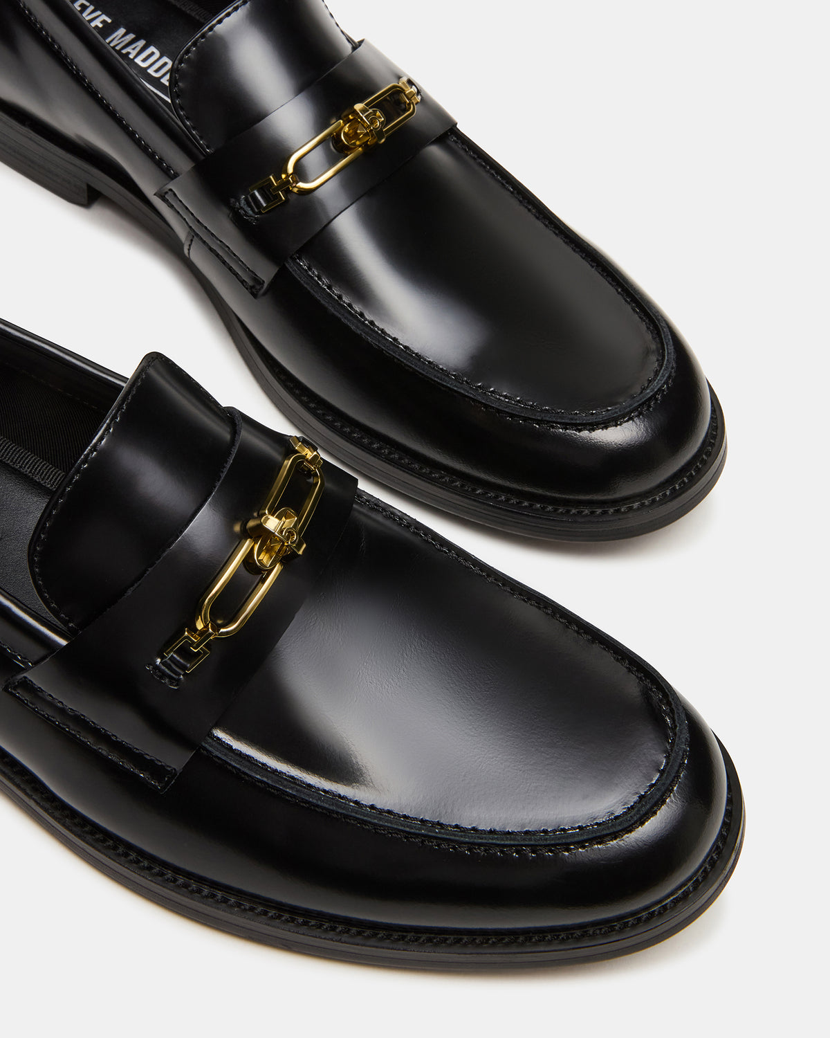 NEVINN Black Slip-On Dress Men's Loafer
