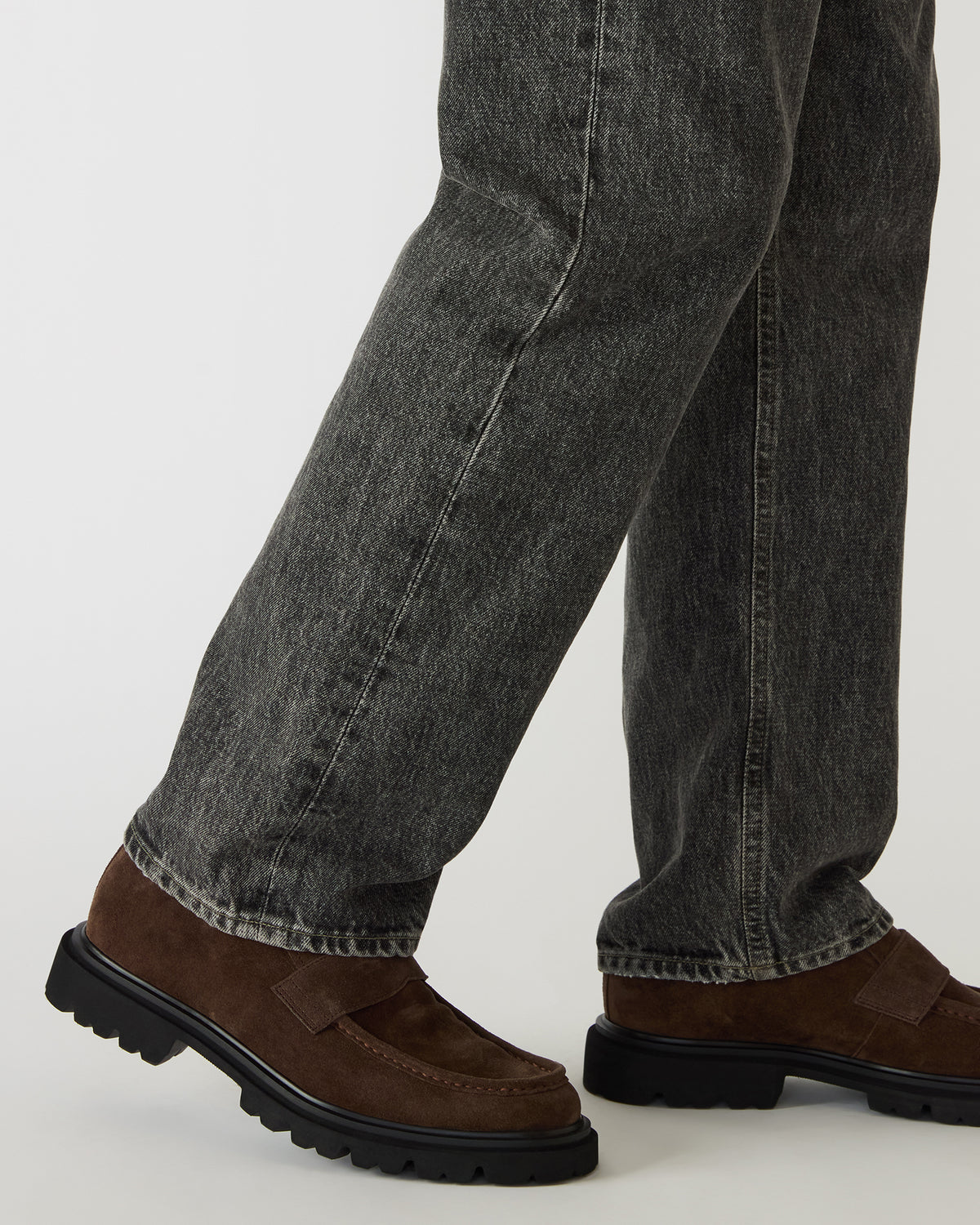 RADKIN Brown Suede Slip-On Dress Men's Loafer