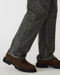 RADKIN Brown Suede Slip-On Dress Men's Loafer