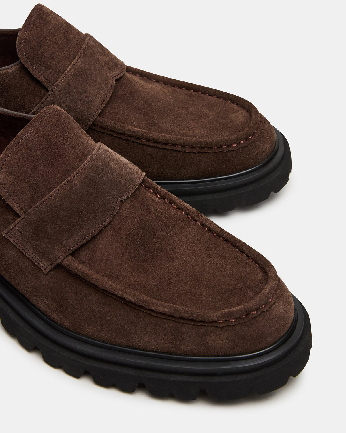 RADKIN Brown Suede Slip-On Dress Men's Loafer