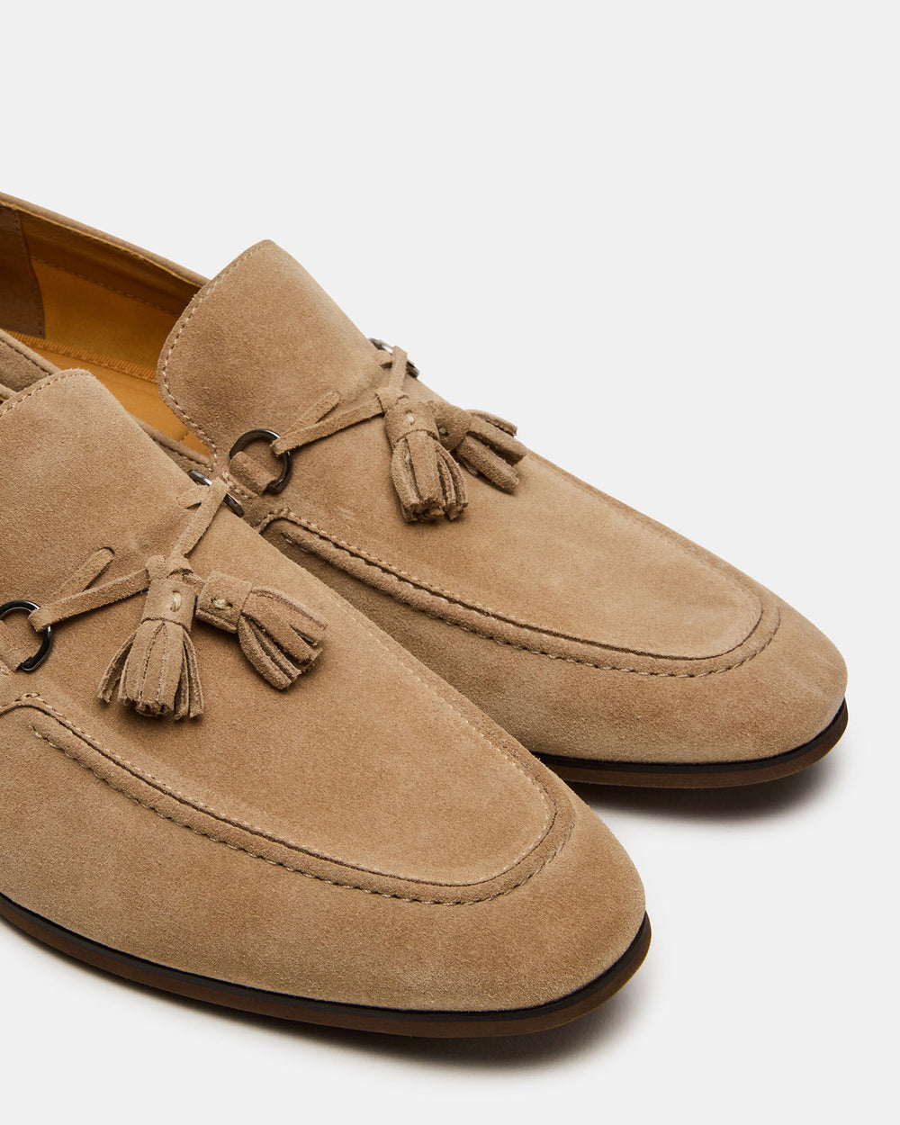 LOGAN Taupe Suede Tassel Slip-On Men's Loafer