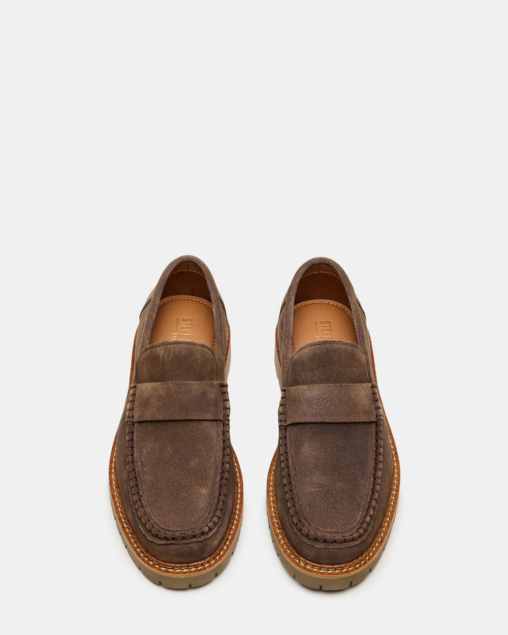 BRODIE Taupe Slip-On Lug Men's Loafer