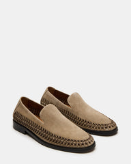 NAPOLI Sand Suede Slip-On Woven Men's Loafer