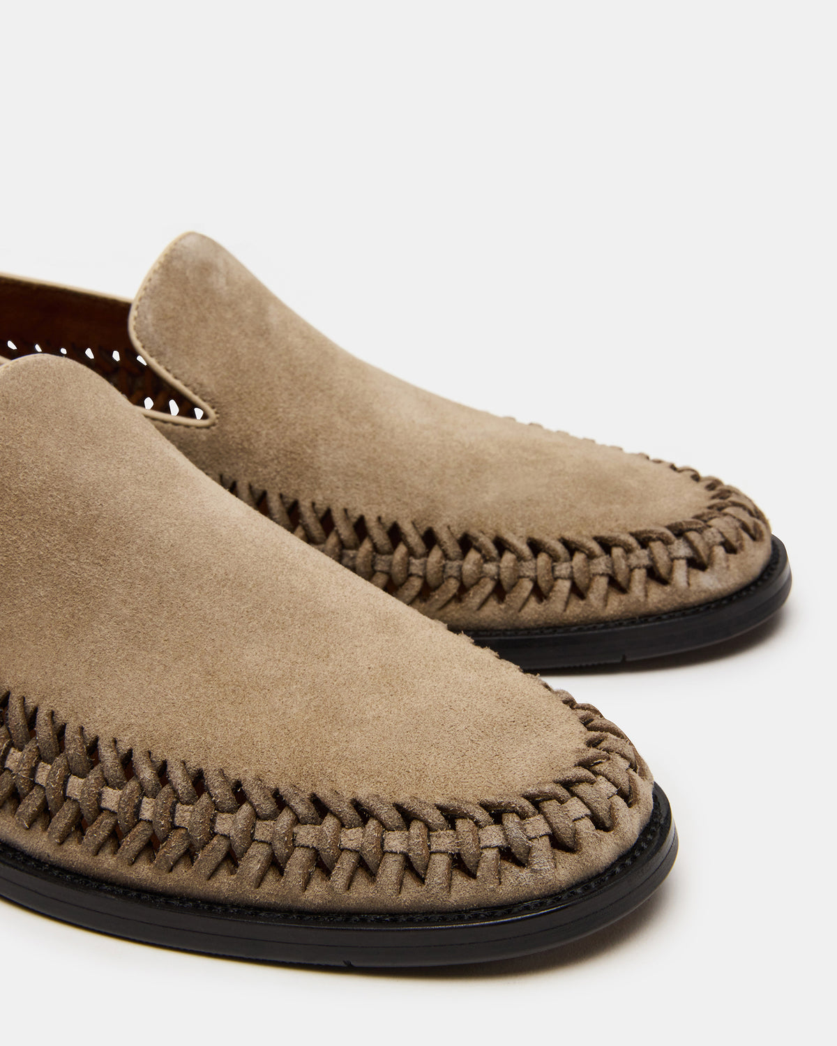 NAPOLI Sand Suede Slip-On Woven Men's Loafer