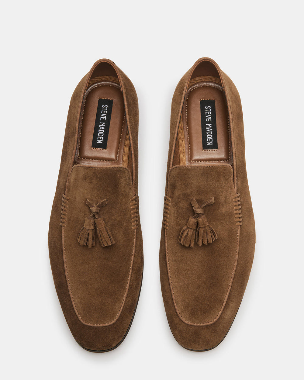 ONDRE Tan Suede Tassel Slip-On Men's Loafer