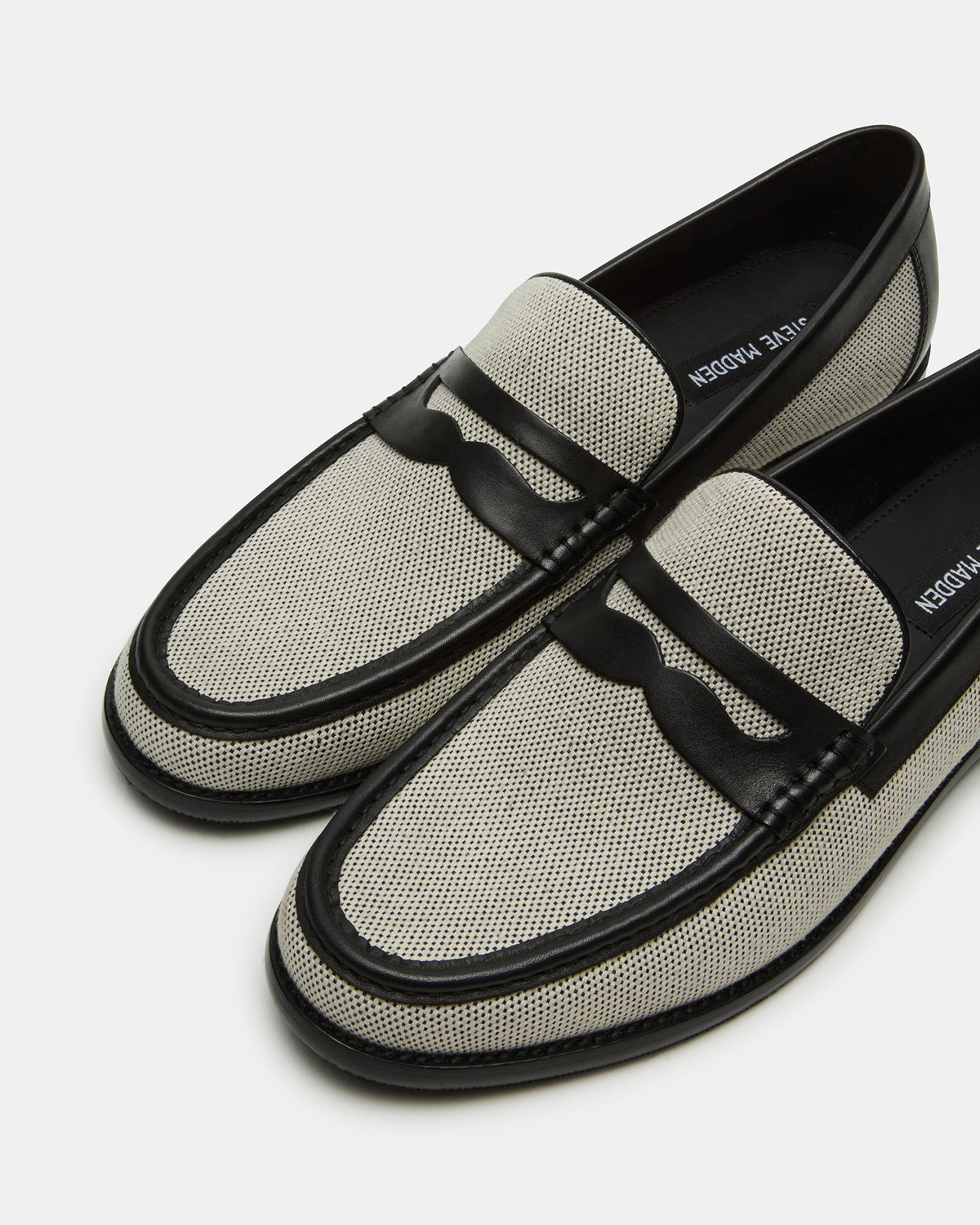 CULLEN Black/Beige Slip-On Men's Dress Loafer