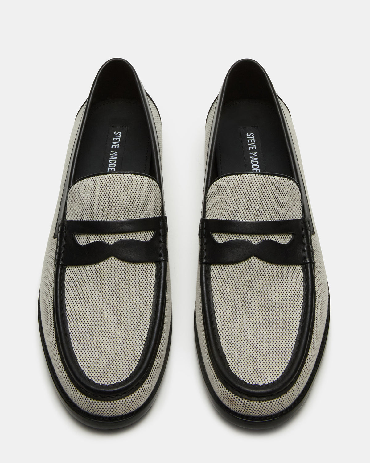CULLEN Black/Beige Slip-On Men's Dress Loafer